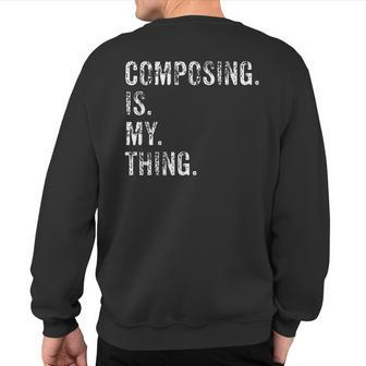 Composer Music Composer Sweatshirt Back Print | Mazezy