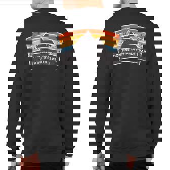 Continental Divide Trail Thru Hike Hiking Class Of 2021 Cdt Sweatshirt Back Print | Mazezy