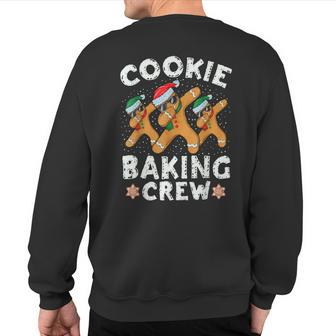 Cookie Baking Crew Gingerbread Christmas Costume Pajamas Sweatshirt Back Print - Monsterry CA
