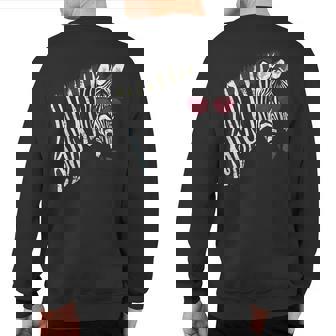 Cool Zebra Sweatshirt Back Print - Thegiftio