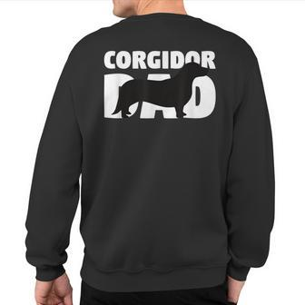 Corgidor For Dog Father 'Corgidor Dad' Corgidor Sweatshirt Back Print | Mazezy