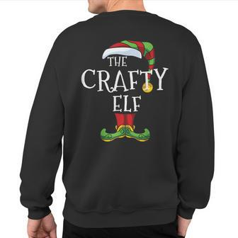 The Crafty Elf Family Matching Christmas Group Holiday Sweatshirt Back Print | Mazezy