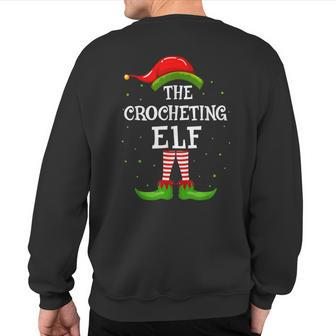 The Crocheting Elf Christmas Matching Family Pajama Costume Sweatshirt Back Print - Monsterry DE