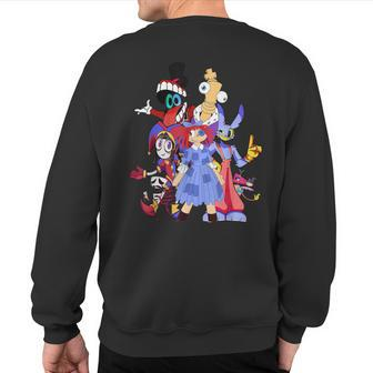 Cute Amazing Digital Circus Gooseworx Sweatshirt Back Print - Monsterry UK