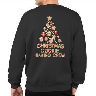 Cute Xmas Family Matching Christmas Cookie Baking Crew Sweatshirt Back Print - Monsterry UK