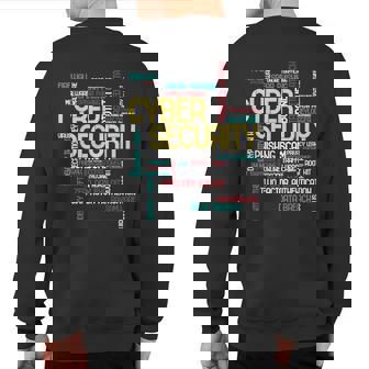 Cyber Security Hacker It Analyst Computer Programmer Sweatshirt Back Print - Thegiftio UK