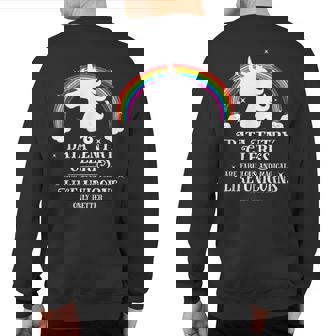 Data Entry Clerks Fabulous Magical Like Unicorns Sweatshirt Back Print | Mazezy