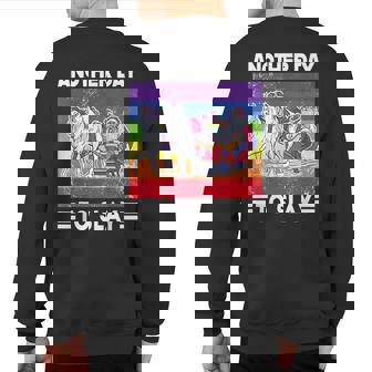 Another Day To Slay Pride Gay Christmas Sweater Flag Sweatshirt Back Print - Thegiftio