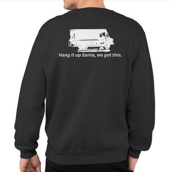 Delivery Driver Christmas Peak Season Sweatshirt Back Print | Mazezy