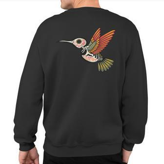 Dia De Muertos Day Of The Dead Hummingbird Sweatshirt Back Print - Thegiftio UK