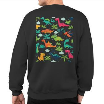 Dinosaur Print T Cute Men's Abdl AbDl Ageplay Sweatshirt Back Print | Mazezy