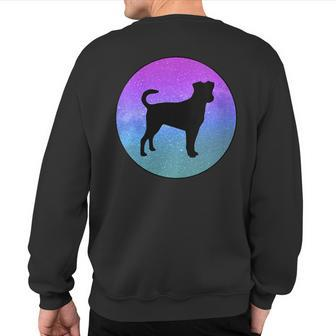 Dog Breed Danish Swedish Farmdog Dog Space Galaxy Sweatshirt Back Print | Mazezy