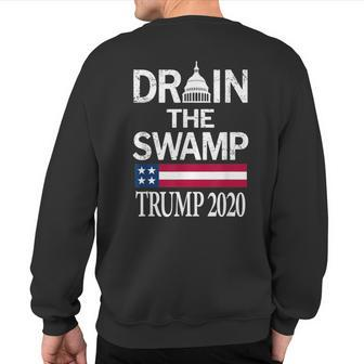 Drain The Swamp Trump 2020 Sweatshirt Back Print | Mazezy