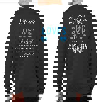 This Dude Loves His Czechoslovakian Wolfdog Sweatshirt Back Print | Mazezy