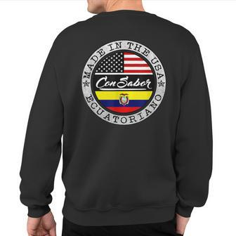 Ecuadorian American Camiseta Ecuatoriana Americana Sweatshirt Back Print | Mazezy DE