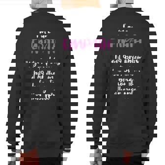 Empath Problems Quote Sensitive Feelings Sweatshirt Back Print | Mazezy