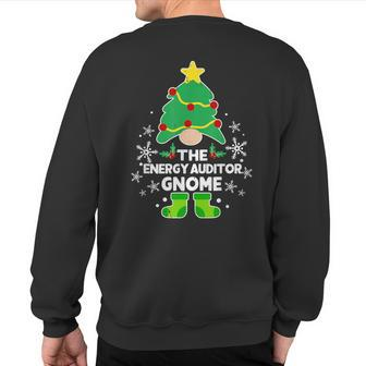 Energy Auditor Gnome Xmas Family Holiday Christmas Matching Sweatshirt Back Print | Mazezy