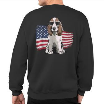English Springer Spaniel Dog Breed Sweatshirt Back Print | Mazezy