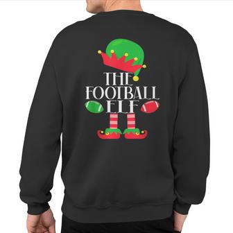 The Football Elf Christmas Party Pajama Costume Sweatshirt Back Print - Monsterry DE