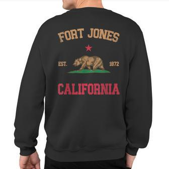 Fort Jones California Sweatshirt Back Print | Mazezy
