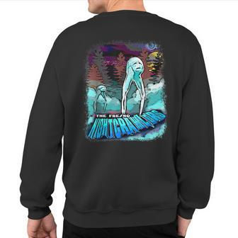 Fresno Nightcrawlers Spooky Creepy Ghost Monsters Sweatshirt Back Print | Mazezy