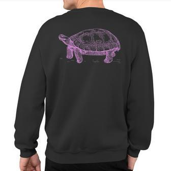 Fun Vintage Pink Tortoise Tortoise T Sweatshirt Back Print | Mazezy