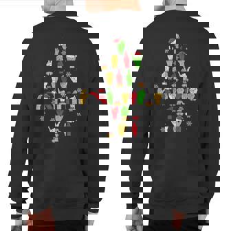 Asl Christmas American Sign Language Sweatshirt Back Print | Mazezy