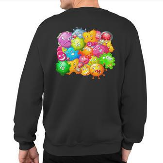 Bacteria Microbiology Bacteriology Science Sweatshirt Back Print | Mazezy