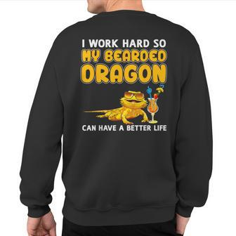 Bearded Dragon Bearded Dragon Sweatshirt Back Print | Mazezy