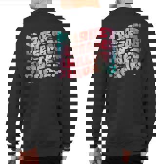 Cool Meme Market Research Analyst Sweatshirt Back Print | Mazezy