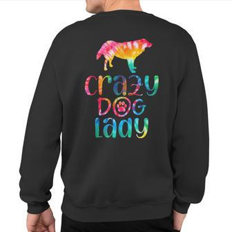 Dog Lover Slovak Cuvac Tie Dye Sweatshirt Back Print | Mazezy