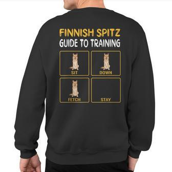 Finnish Spitz Guide To Training Dog Obedience Sweatshirt Back Print | Mazezy
