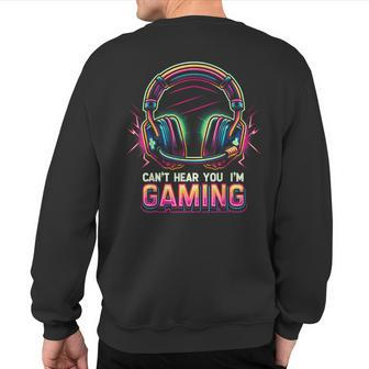 Gamer For Boys Ns Video Gaming Graphic Sweatshirt Back Print - Monsterry CA