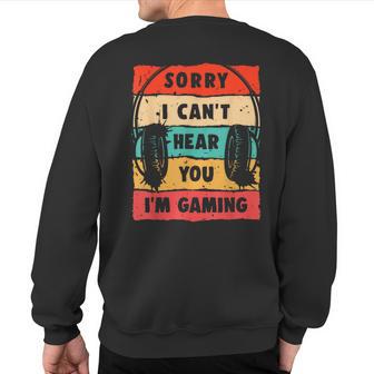 Gamer For Ns Boys Video Gaming Sweatshirt Back Print - Thegiftio UK