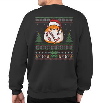 Hamster Tree Lights Ugly Sweater Christmas Animals Sweatshirt Back Print - Thegiftio UK