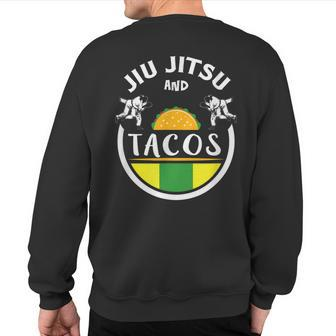 Jiu Jitsu Taco Brazilian Bjj Apparel Sweatshirt Back Print | Mazezy UK
