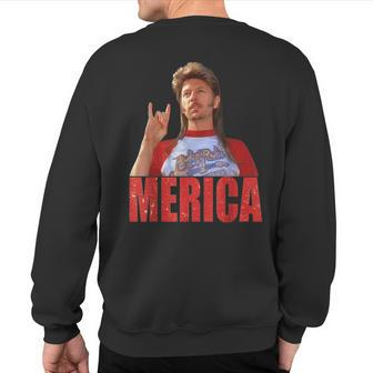 Joe Merica 4Th Of July Independence America Patriotic Sweatshirt Back Print - Seseable