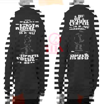 Market Researcher Apparel Market Research Analyst Sweatshirt Back Print | Mazezy
