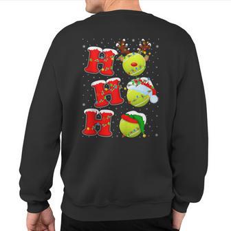 Matching Family Santa Ho Ho Ho Tennis Christmas Sweatshirt Back Print - Thegiftio UK