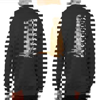 Mongoose Cute Animal Lover Humor Sweatshirt Back Print | Mazezy