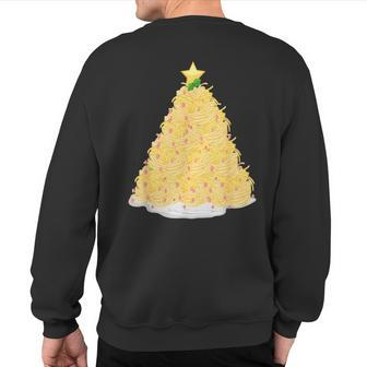Noodle Christmas Tree Ramen Lover's Xmas Pajama Sweatshirt Back Print - Monsterry DE