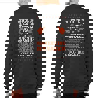 Profession Quote Awesome Market Research Analyst Sweatshirt Back Print | Mazezy
