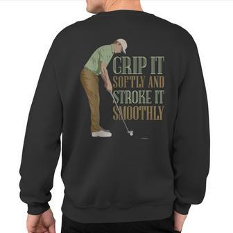 And Rude Golf Drink And Drive- Adult Humor Sweatshirt Back Print | Mazezy