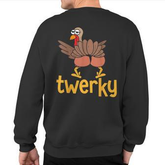 Thanksgiving Turkey Twerky Family Matching Youth Sweatshirt Back Print - Seseable