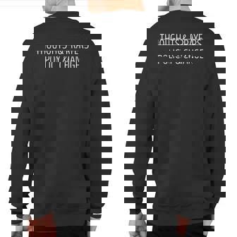 Thoughts & Prayers Policy And Change Wear Orange Sweatshirt Back Print - Thegiftio