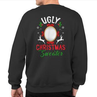Ugly Christmas Sweater With Mirror Sweatshirt Back Print - Thegiftio UK