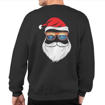Xmas Christmas In July Summer Santa Sweatshirt Back Print - Thegiftio UK