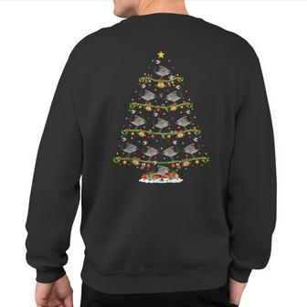Xmas Lighting Santa Canada-Goose Bird Christmas Tree Sweatshirt Back Print - Thegiftio UK
