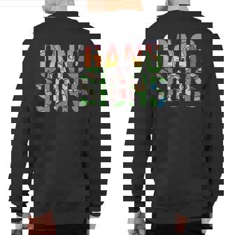 Gang Signs Sweatshirt Back Print | Mazezy