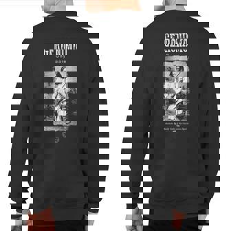 Geronimo-Indian-Apache Leader-America Sweatshirt Back Print | Mazezy